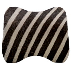 Zebra Zebra Pattern Zebra Fur Zebra Print Strip Velour Head Support Cushion by Azkajaya