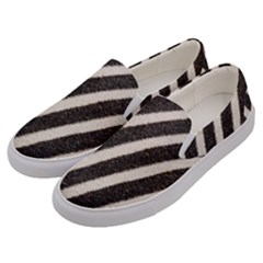 Zebra Zebra Pattern Zebra Fur Zebra Print Strip Men s Canvas Slip Ons by Azkajaya