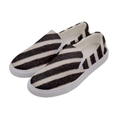 Zebra Zebra Pattern Zebra Fur Zebra Print Strip Women s Canvas Slip Ons by Azkajaya