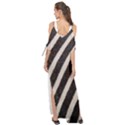 Zebra Zebra Pattern Zebra Fur Zebra Print Strip Maxi Chiffon Cover Up Dress View2