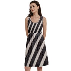 Zebra Zebra Pattern Zebra Fur Zebra Print Strip Classic Skater Dress by Azkajaya