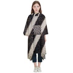 Zebra Zebra Pattern Zebra Fur Zebra Print Strip Kids  Hooded Rain Ponchos