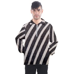 Zebra Zebra Pattern Zebra Fur Zebra Print Strip Men s Half Zip Pullover