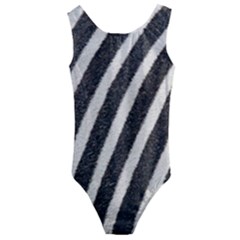 Zebra Zebra Pattern Zebra Fur Zebra Print Strip Kids  Cut-out Back One Piece Swimsuit by Azkajaya