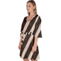 Zebra Zebra Pattern Zebra Fur Zebra Print Strip Velour Kimono Dress View2