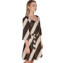 Zebra Zebra Pattern Zebra Fur Zebra Print Strip Velour Kimono Dress View3