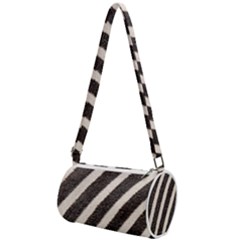 Zebra Zebra Pattern Zebra Fur Zebra Print Strip Mini Cylinder Bag by Azkajaya