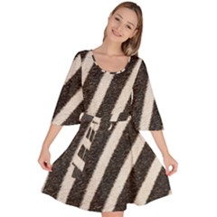 Zebra Zebra Pattern Zebra Fur Zebra Print Strip Velour Kimono Dress by Azkajaya