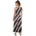 Zebra Zebra Pattern Zebra Fur Zebra Print Strip V-Neck Chiffon Maxi Dress View2