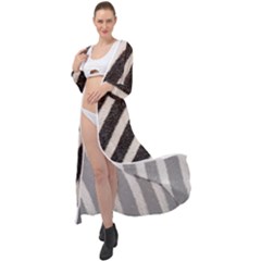 Zebra Zebra Pattern Zebra Fur Zebra Print Strip Maxi Chiffon Beach Wrap by Azkajaya