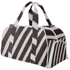 Zebra Zebra Pattern Zebra Fur Zebra Print Strip Burner Gym Duffle Bag by Azkajaya