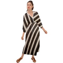 Zebra Zebra Pattern Zebra Fur Zebra Print Strip Grecian Style  Maxi Dress by Azkajaya