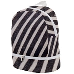 Zebra Zebra Pattern Zebra Fur Zebra Print Strip Zip Bottom Backpack by Azkajaya