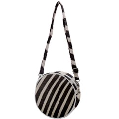 Zebra Zebra Pattern Zebra Fur Zebra Print Strip Crossbody Circle Bag by Azkajaya