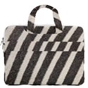 Zebra Zebra Pattern Zebra Fur Zebra Print Strip MacBook Pro 13  Double Pocket Laptop Bag View2