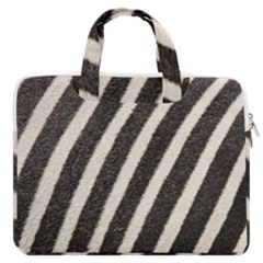 Zebra Zebra Pattern Zebra Fur Zebra Print Strip Macbook Pro 15  Double Pocket Laptop Bag  by Azkajaya