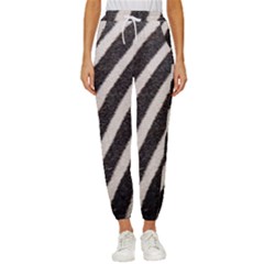 Zebra Zebra Pattern Zebra Fur Zebra Print Strip Women s Cropped Drawstring Pants by Azkajaya