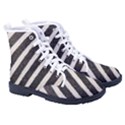 Zebra Zebra Pattern Zebra Fur Zebra Print Strip Kid s High-Top Canvas Sneakers View3