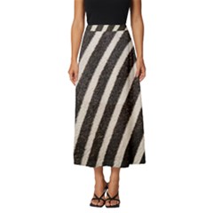 Zebra Zebra Pattern Zebra Fur Zebra Print Strip Classic Midi Chiffon Skirt by Azkajaya