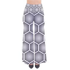 Halftone Tech Hexagons Seamless Pattern So Vintage Palazzo Pants by Ket1n9