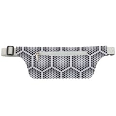 Halftone Tech Hexagons Seamless Pattern Active Waist Bag by Ket1n9