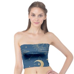 Seamless Galaxy Pattern Tube Top by Ket1n9