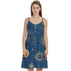 Seamless Galaxy Pattern Women s Spaghetti Strap Pullover Cami Dress by Ket1n9