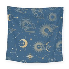 Seamless Galaxy Pattern Square Tapestry (large)