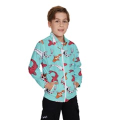 Pattern With Koi Fishes Kids  Windbreaker