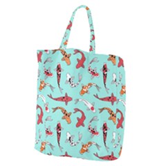 Pattern With Koi Fishes Giant Grocery Tote