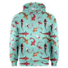 Pattern With Koi Fishes Men s Overhead Hoodie