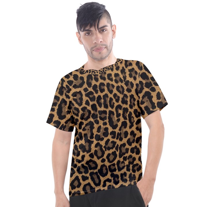 Tiger Skin Art Pattern Men s Sport Top