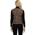 Tiger Skin Art Pattern Women s Button Up Puffer Vest View2