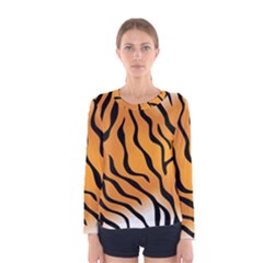 Tiger Skin Pattern Women s Long Sleeve T-shirt