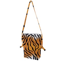 Tiger Skin Pattern Folding Shoulder Bag by Ket1n9