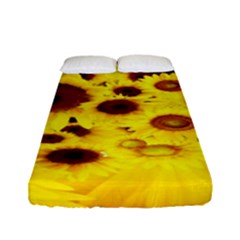 Beautiful Sunflowers Fitted Sheet (full/ Double Size) by Ket1n9