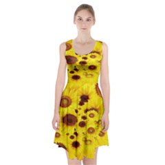 Beautiful Sunflowers Racerback Midi Dress by Ket1n9