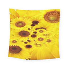 Beautiful Sunflowers Square Tapestry (small)