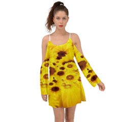 Beautiful Sunflowers Boho Dress by Ket1n9