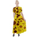 Beautiful Sunflowers Button Up Short Sleeve Maxi Dress View2