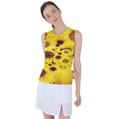 Beautiful Sunflowers Women s Sleeveless Sports Top by Ket1n9