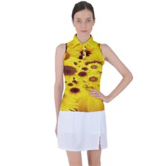 Beautiful Sunflowers Women s Sleeveless Polo T-shirt by Ket1n9