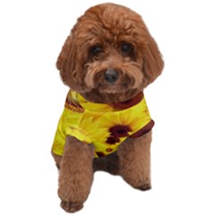 Beautiful Sunflowers Dog T-shirt by Ket1n9