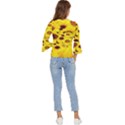 Beautiful Sunflowers Bell Sleeve Top View4