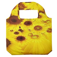 Beautiful Sunflowers Premium Foldable Grocery Recycle Bag by Ket1n9