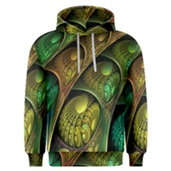 Psytrance Abstract Colored Pattern Feather Men s Overhead Hoodie