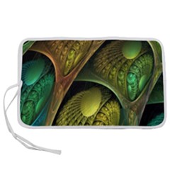 Psytrance Abstract Colored Pattern Feather Pen Storage Case (m) by Ket1n9