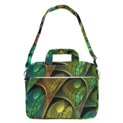 Psytrance Abstract Colored Pattern Feather Macbook Pro 15  Shoulder Laptop Bag by Ket1n9