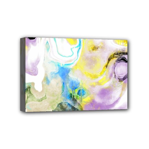 Watercolour Watercolor Paint Ink Mini Canvas 6  X 4  (stretched) by Ket1n9