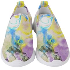 Watercolour Watercolor Paint Ink Kids  Slip On Sneakers